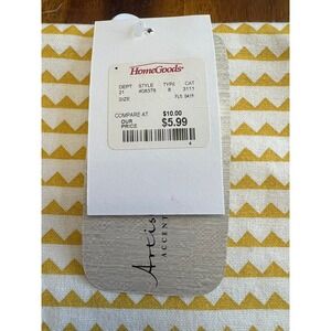 Artistic Accents Kitchen Towel Unisex OS Yellow Brand New Butterfly Ric-Rac Trim